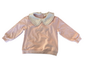 Patachou - Girls Pale Pink Baby Collard Long Sleeve Shirt