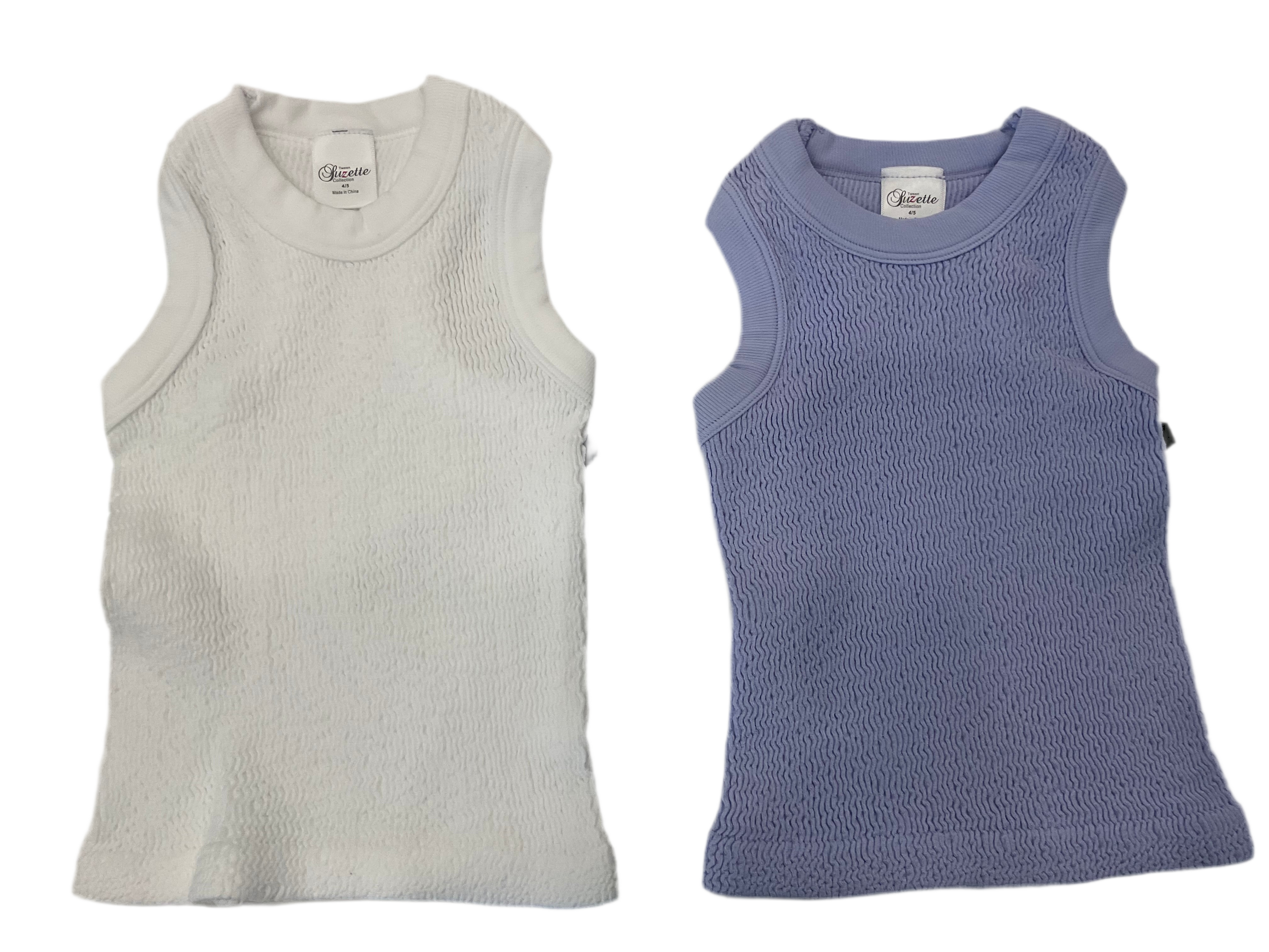 Suzette - Kids Smocking Sleeveless Tank