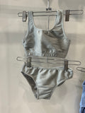 Planet Sea - 2 Pc Grey Ribbed bikini