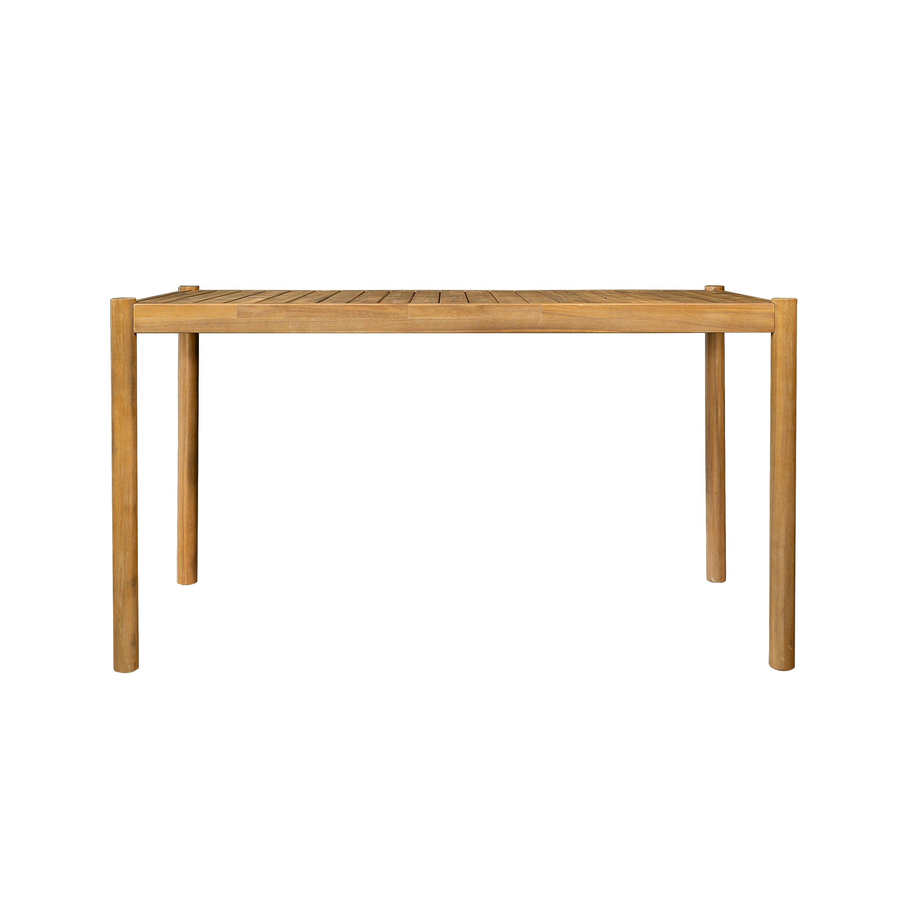 Classic Patio Dining Table, Acacia Wood, Light Teak Finish