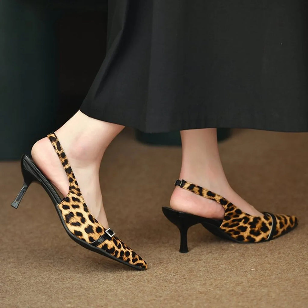 Pointed Toe Slingback Pumps