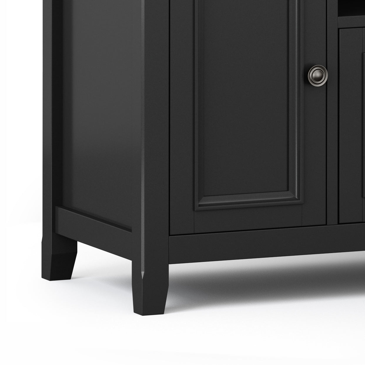 Amherst 72 inch Solid Wood TV Media Stand in Black