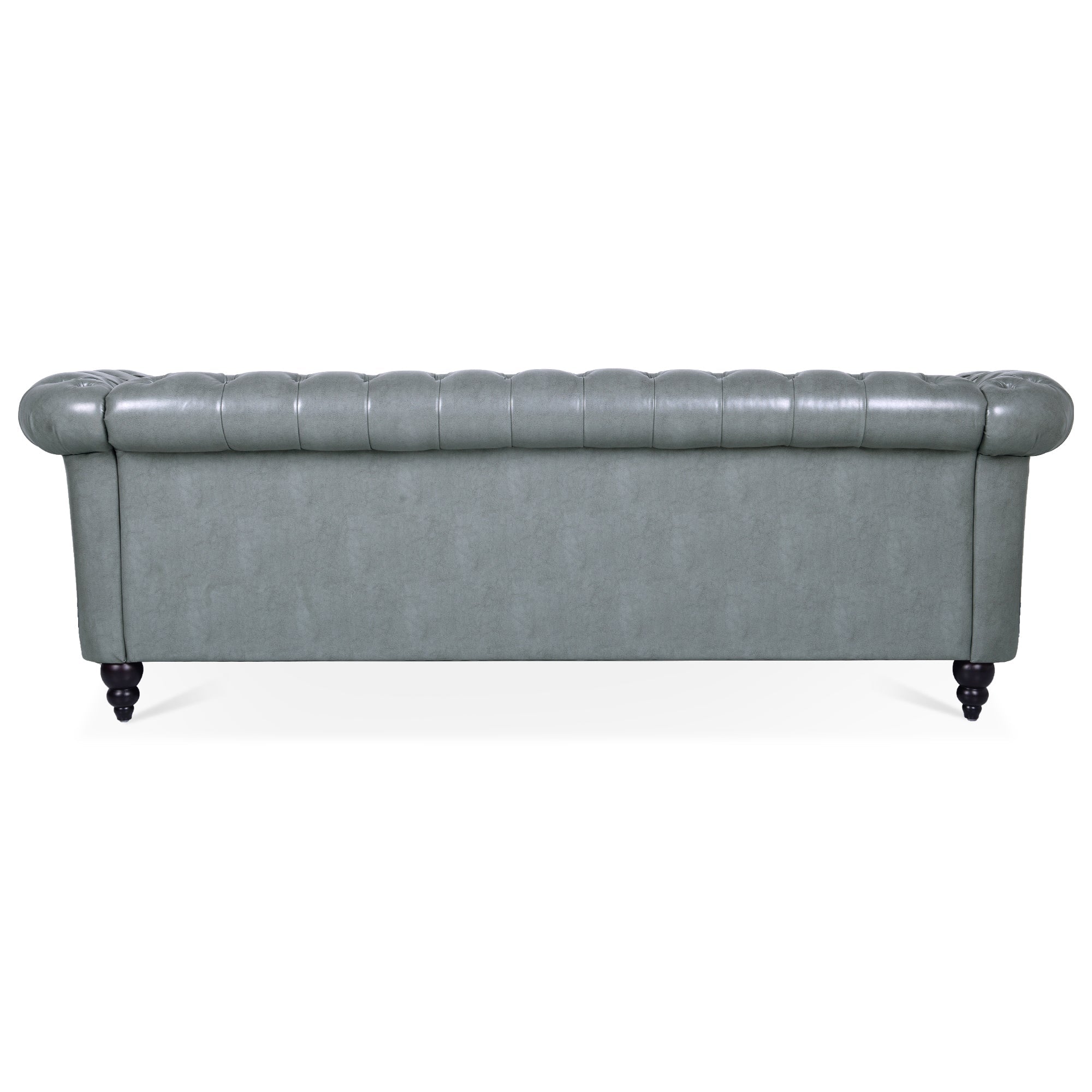 84.65' Rolled Arm Chesterfield 3 Seater Sofa.