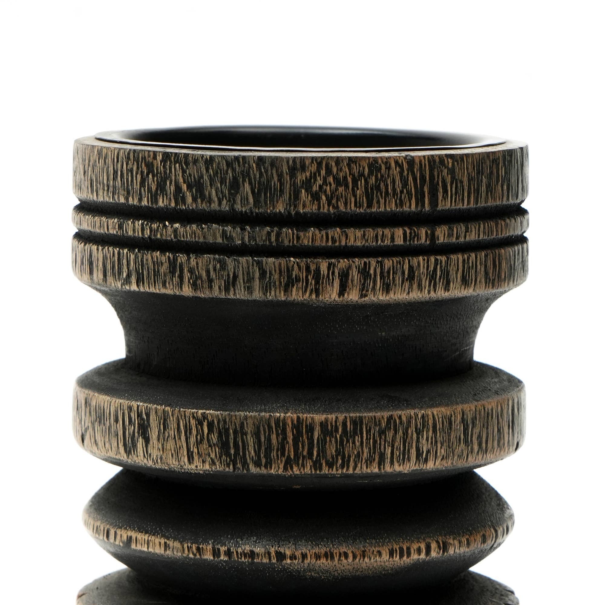 Decorative Wooden Centerpiece Candle Holder- 4x11'– Elegant Candle Stand for Any Occasion