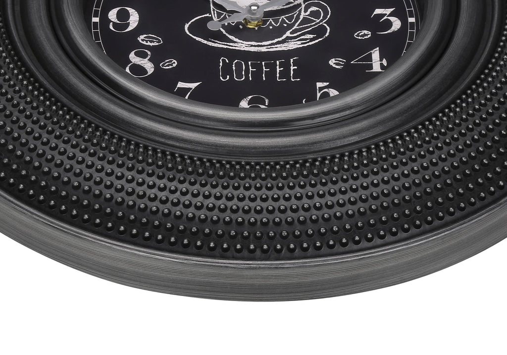 Clocks, 20' Round, Charcoal Grey, Transitional