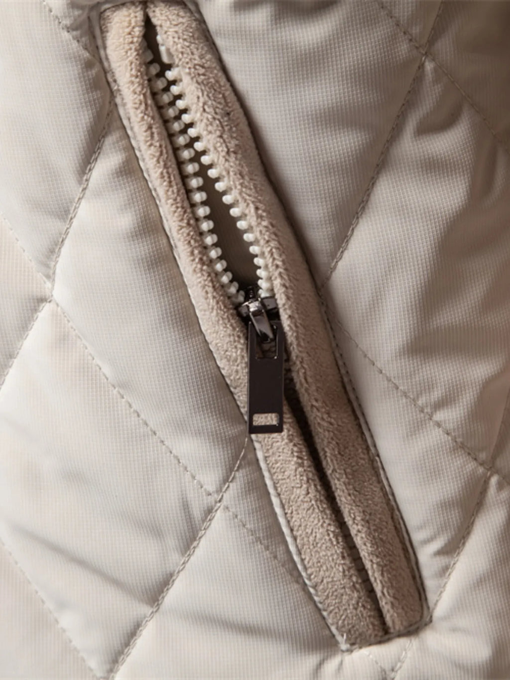 Quilted Snap Down Long Sleeve Jacket