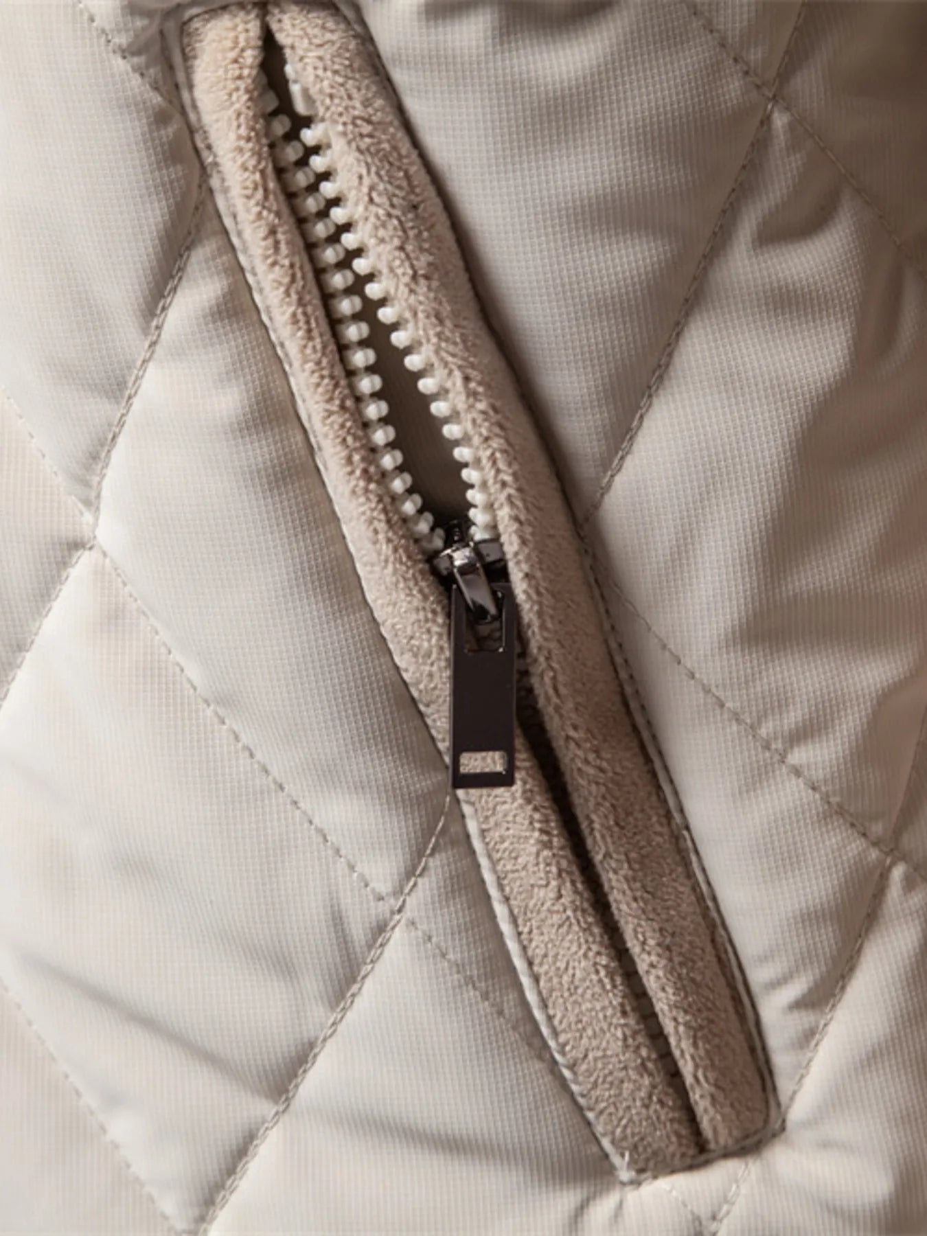 Quilted Snap Down Long Sleeve Jacket