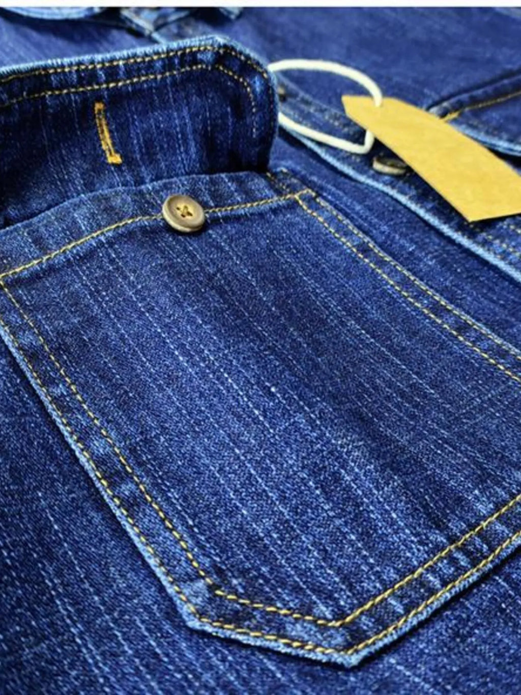 Button Up Long Sleeve Denim Shirt