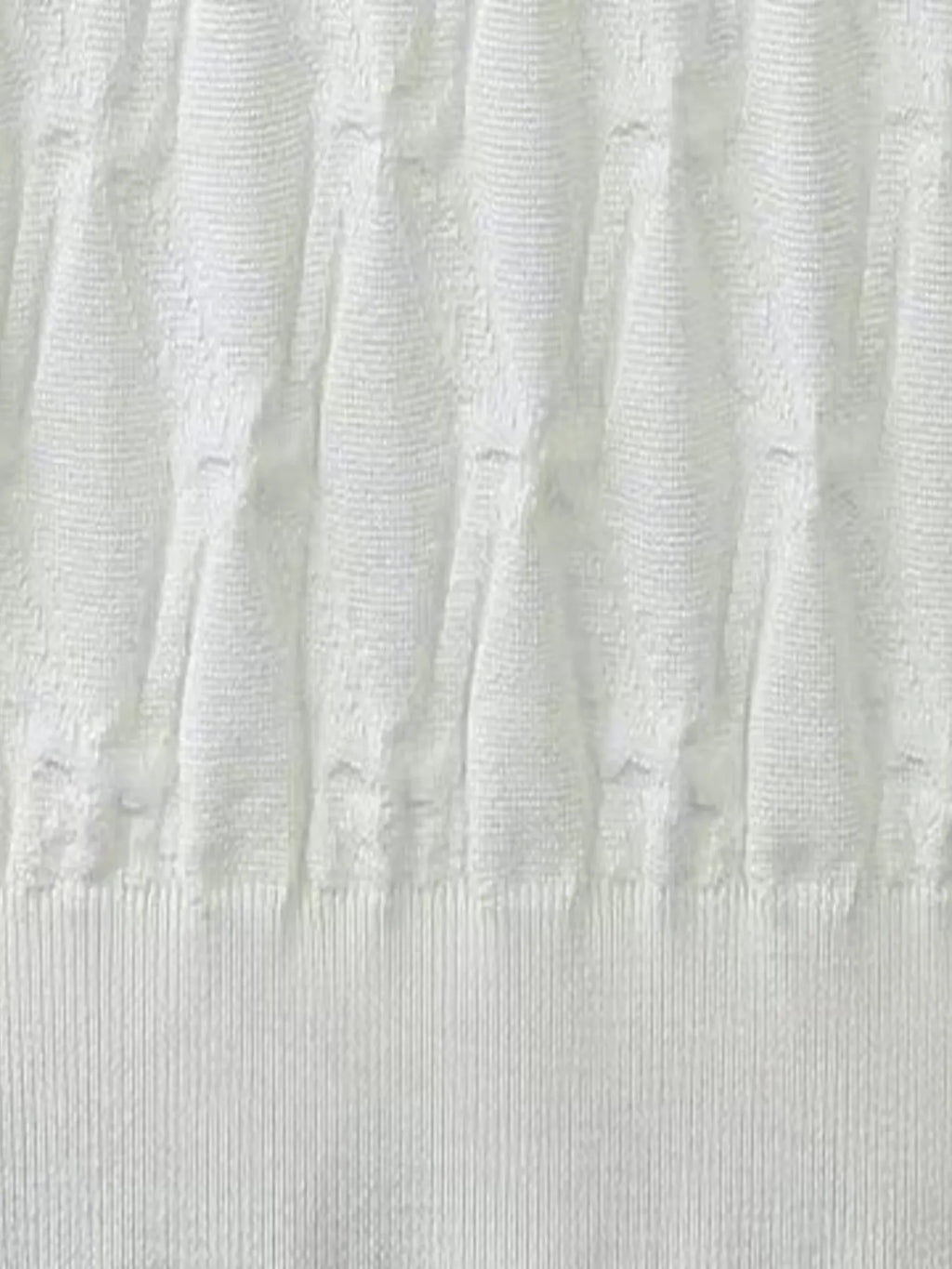 Textured Round Neck Short Sleeve Knit Top