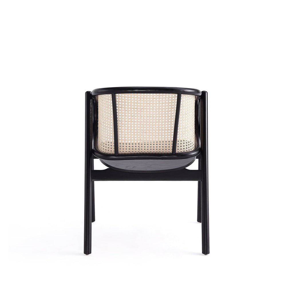 Accent Armchair in Black and Natural