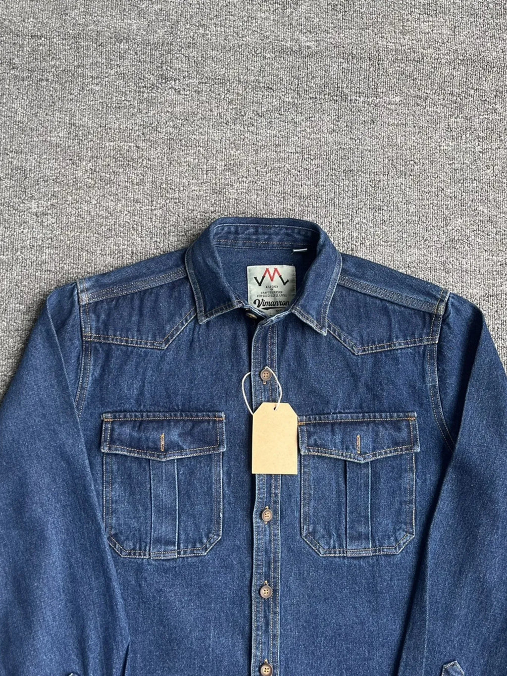 Button Up Washed Denim Shirt