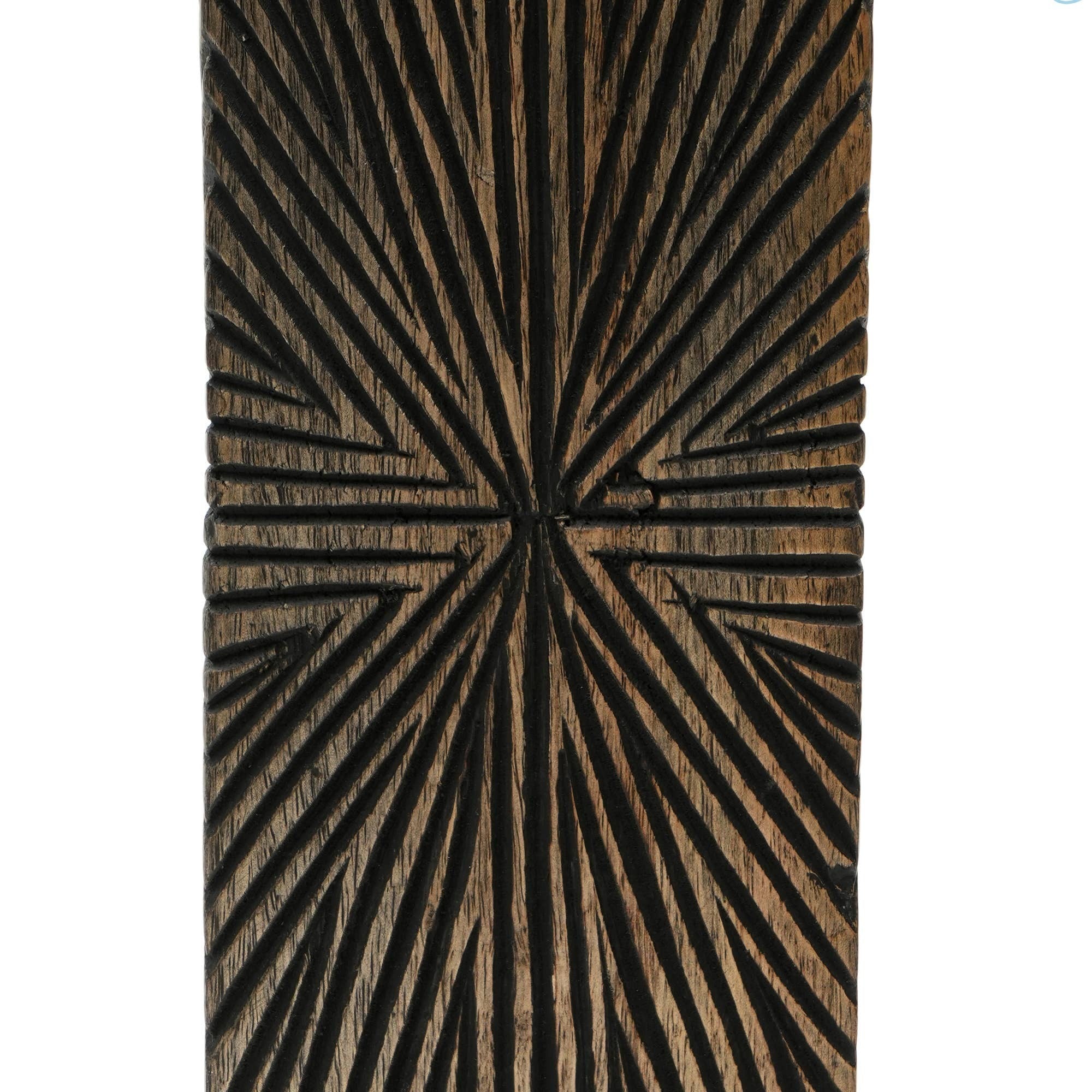 Elegent Wood Centerpiece Candle Holder- 4x12'– Elegant Candle Stand for Any Occasion