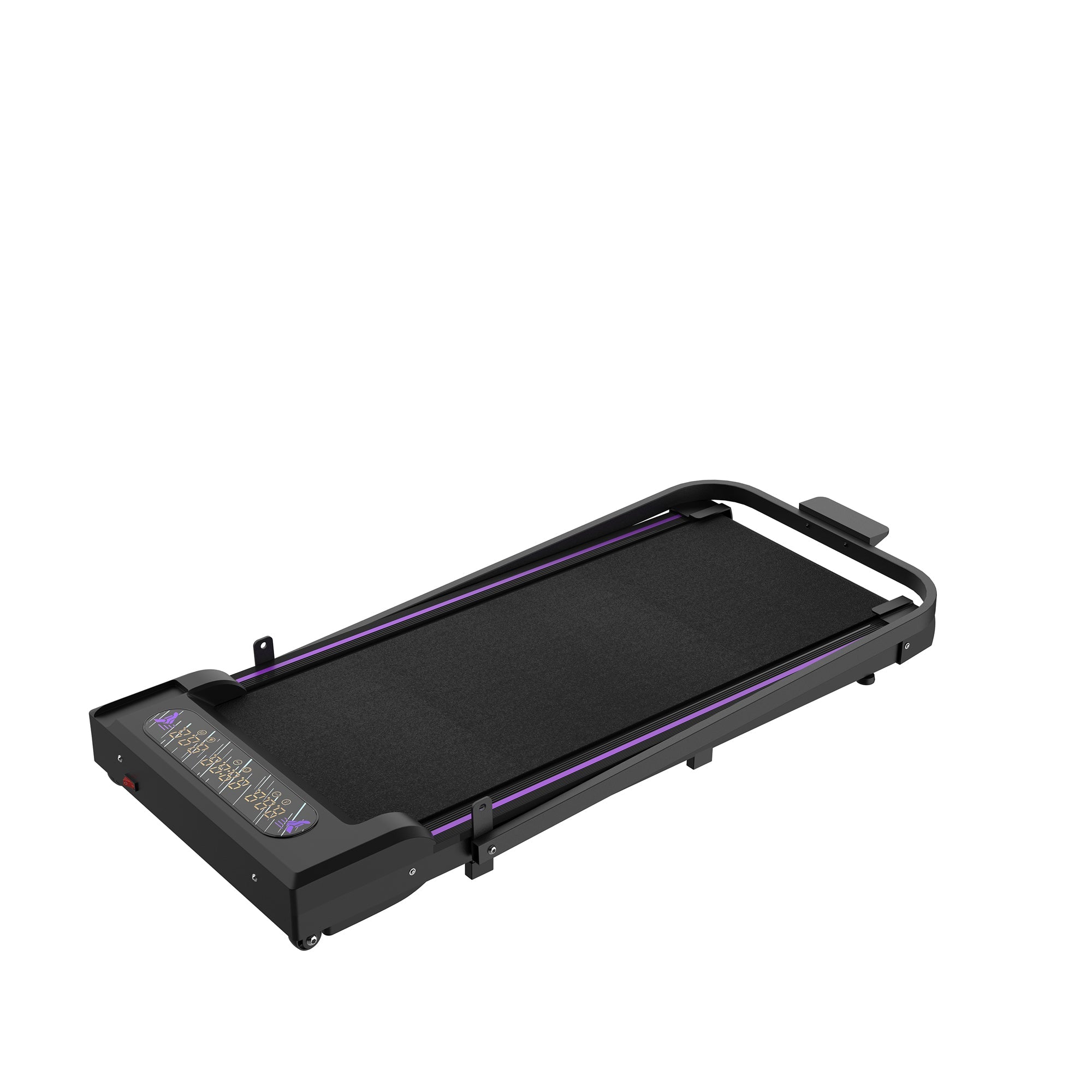 Under Desk Treadmill, Walking Pad, 2 in 1 Portable Treadmill with Handle Remote Control LED Display, Walking Jogging Machine for Home Office Use Black