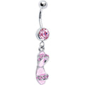 Pink Gem Beach Sandal Belly Ring