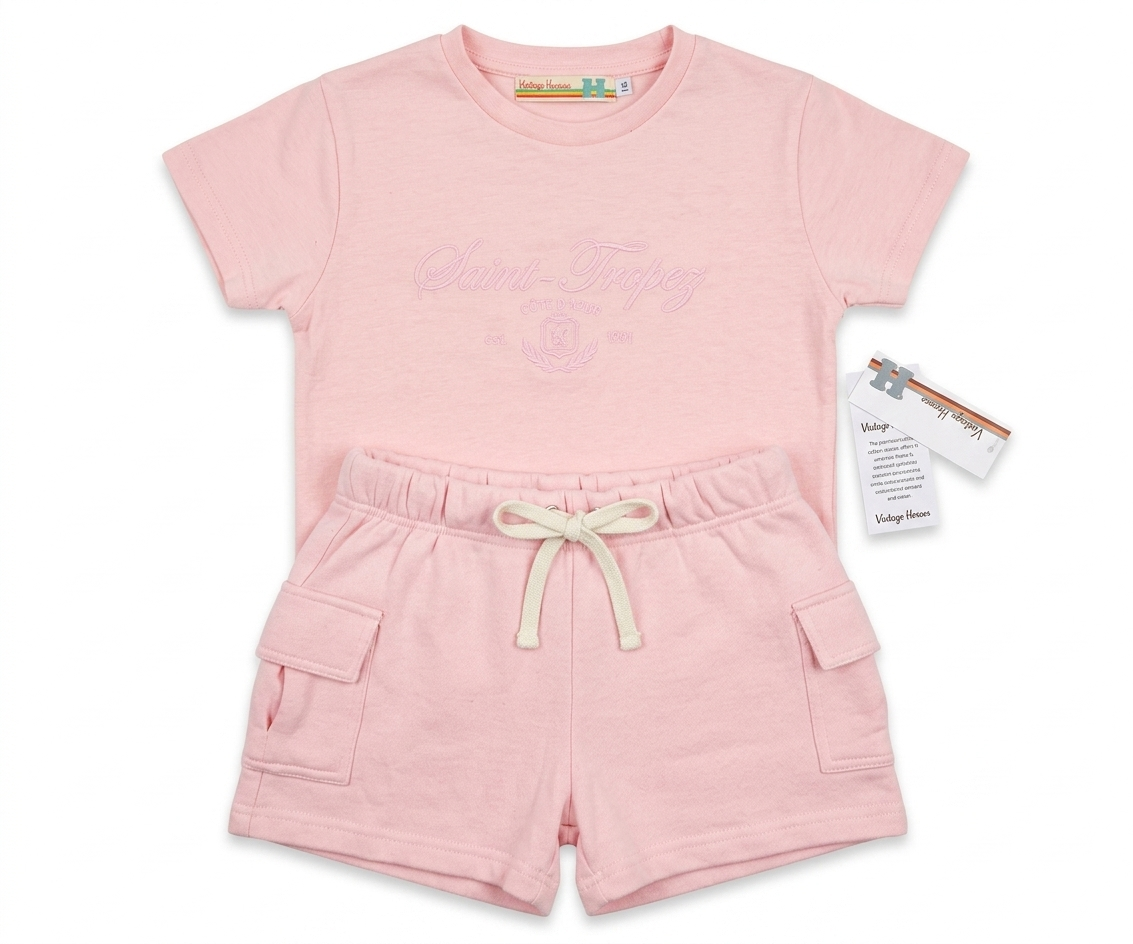 Vintage Havana - St. Tropez Shorts Set, Pink