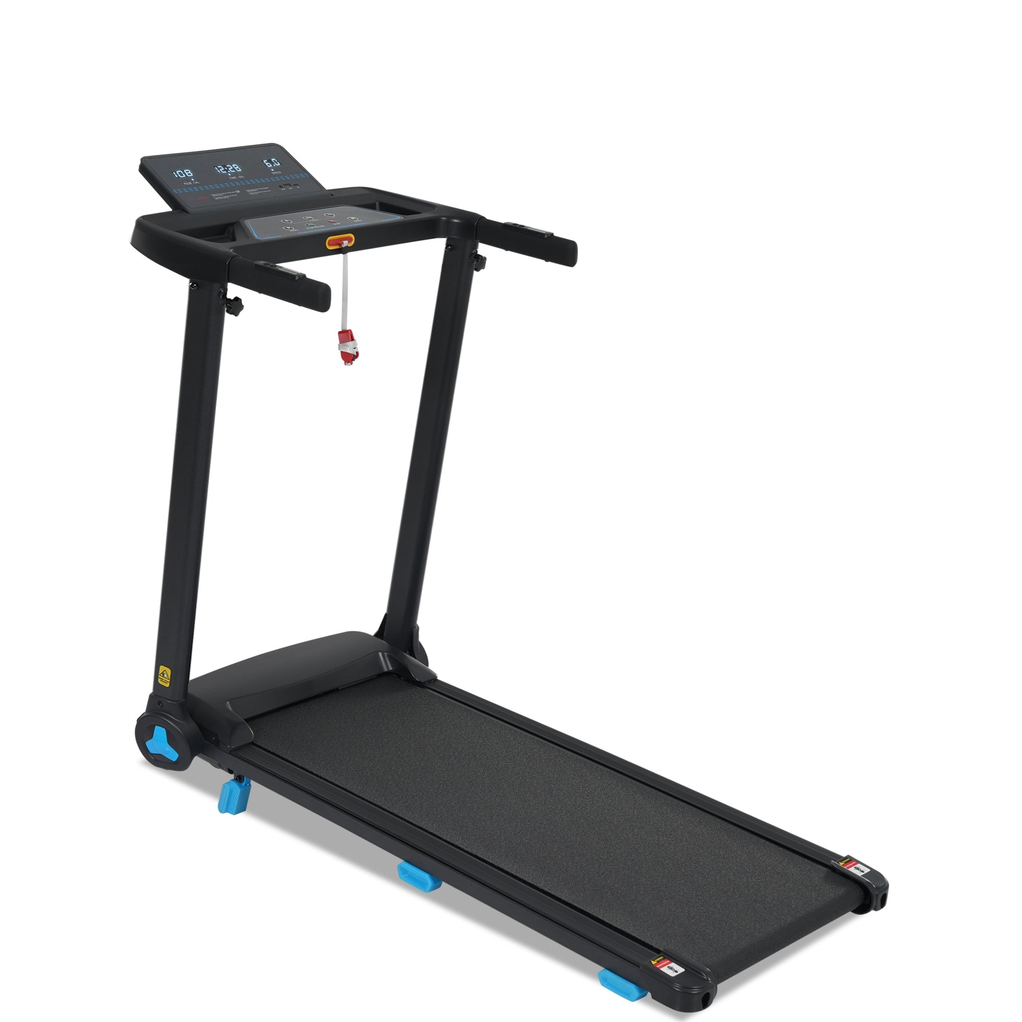 Folding Treadmills for Home Small, 3.0HP Portable Treadmill with 8% Incline,10MPH Walking Pad with Incline, 300 LBS Walking Pad Treadmills with Bluetooth, Heart Rate Sensors,Charge Station