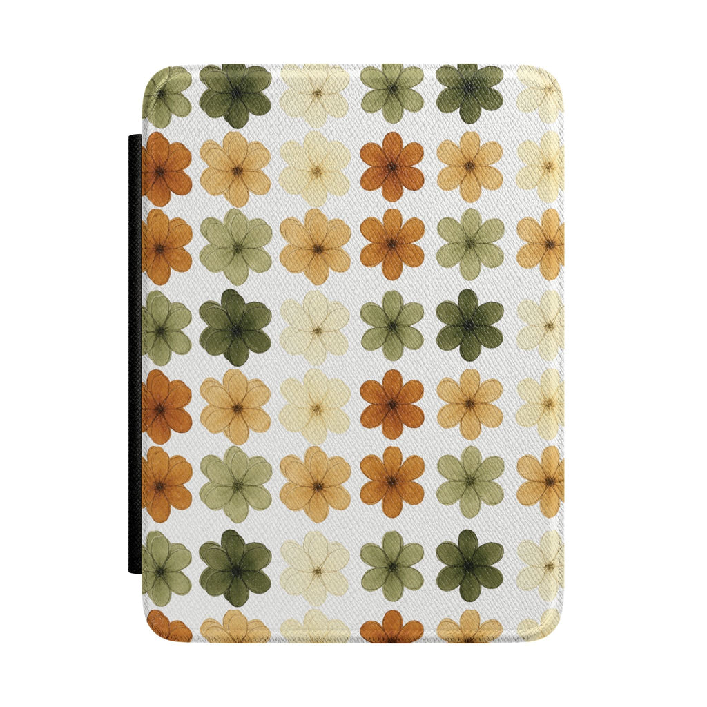 Earthy Daisy Bouquet Kindle Paperwhite Case | Neutral Floral E-Reader Cover