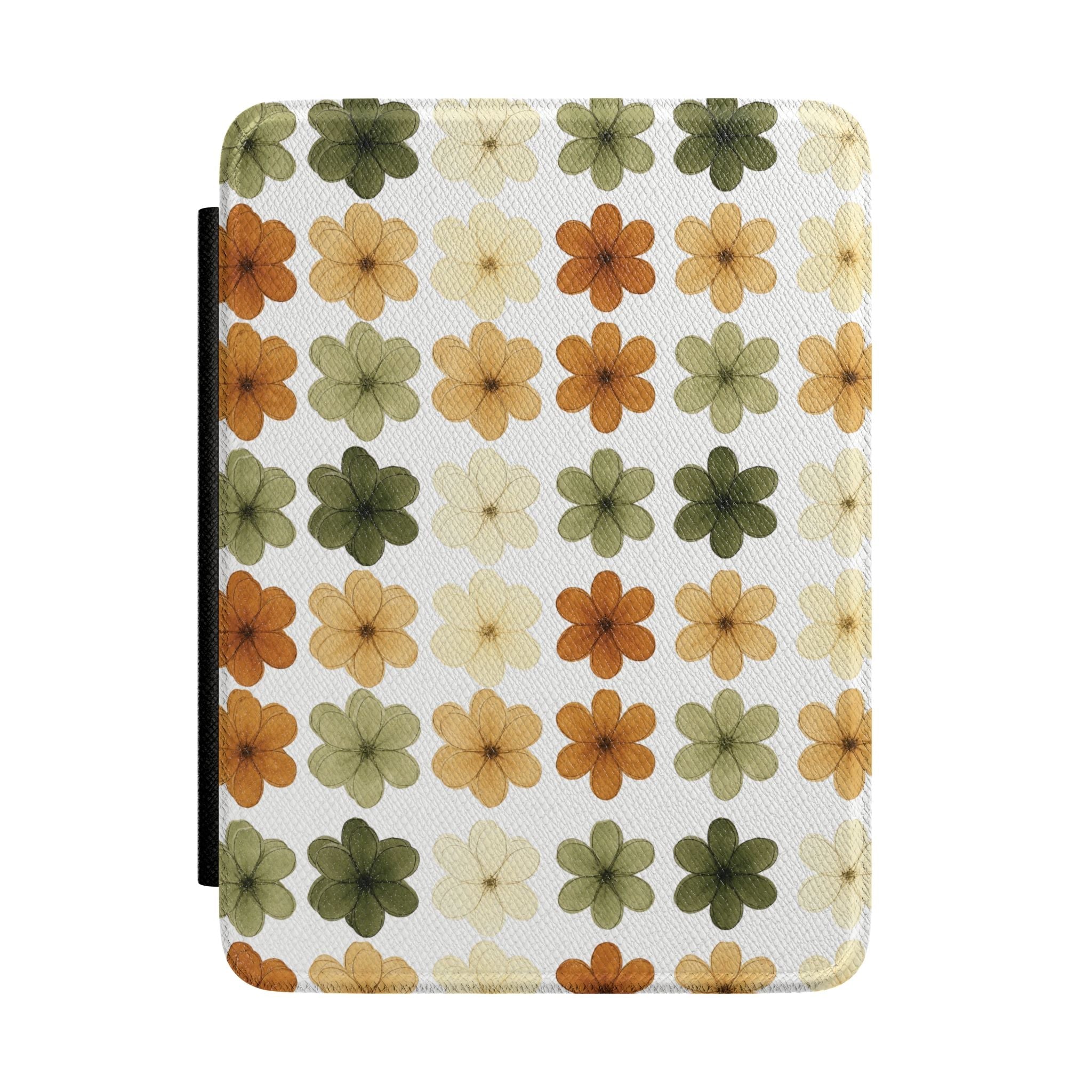Earthy Daisy Bouquet Kindle Paperwhite Case | Neutral Floral E-Reader Cover
