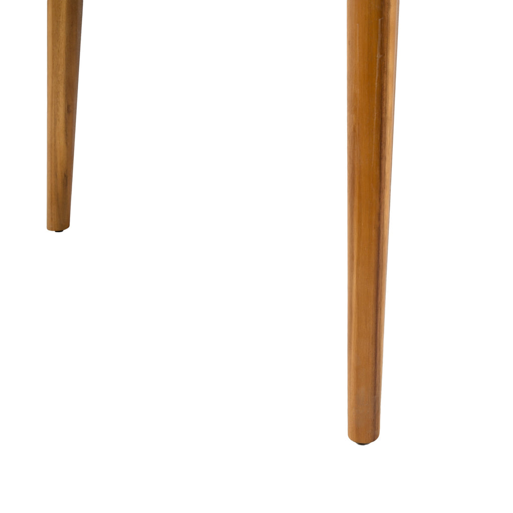 Acacia Wood Dining Table 6-Person Outdoor Table, Farmhouse Furniture for Patio, Garden, Backyard, Teak 180 LBS Weight Capacity 63'L