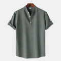 Casual Short Sleeve Henley