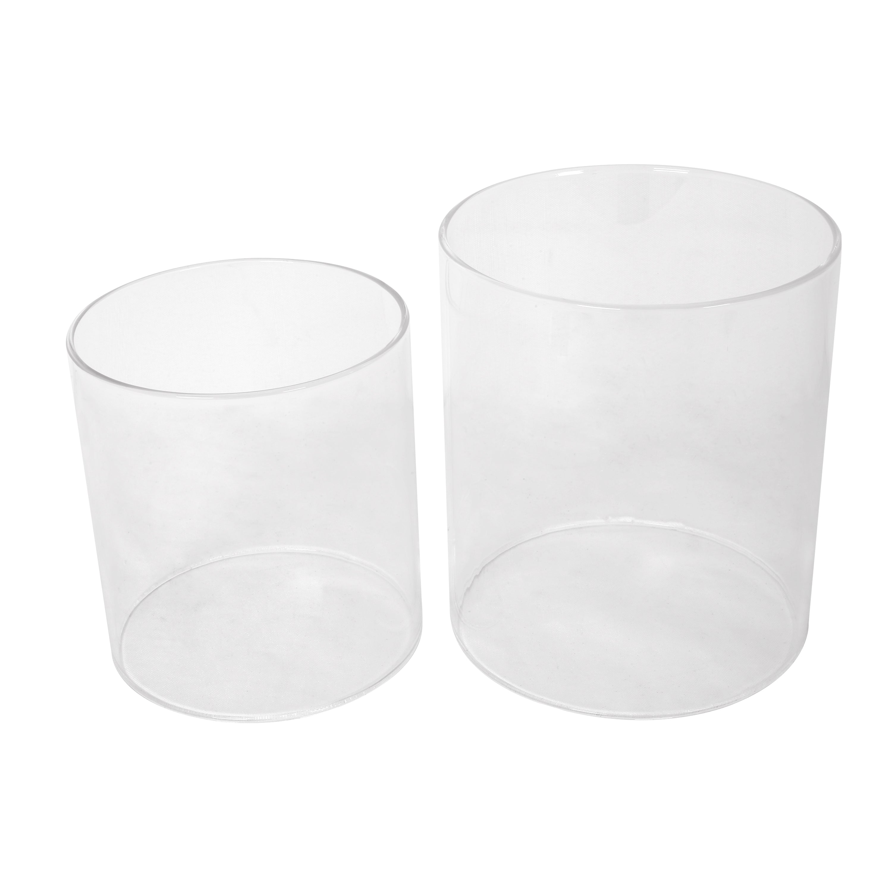 Lantern Column, Set of 2, Decorative Column for Garden in  Industrial Design, Lantern for Outdoor and Indoor, Lantern Including Candles, Oriental, 37 1/2+ 29 1/2 in