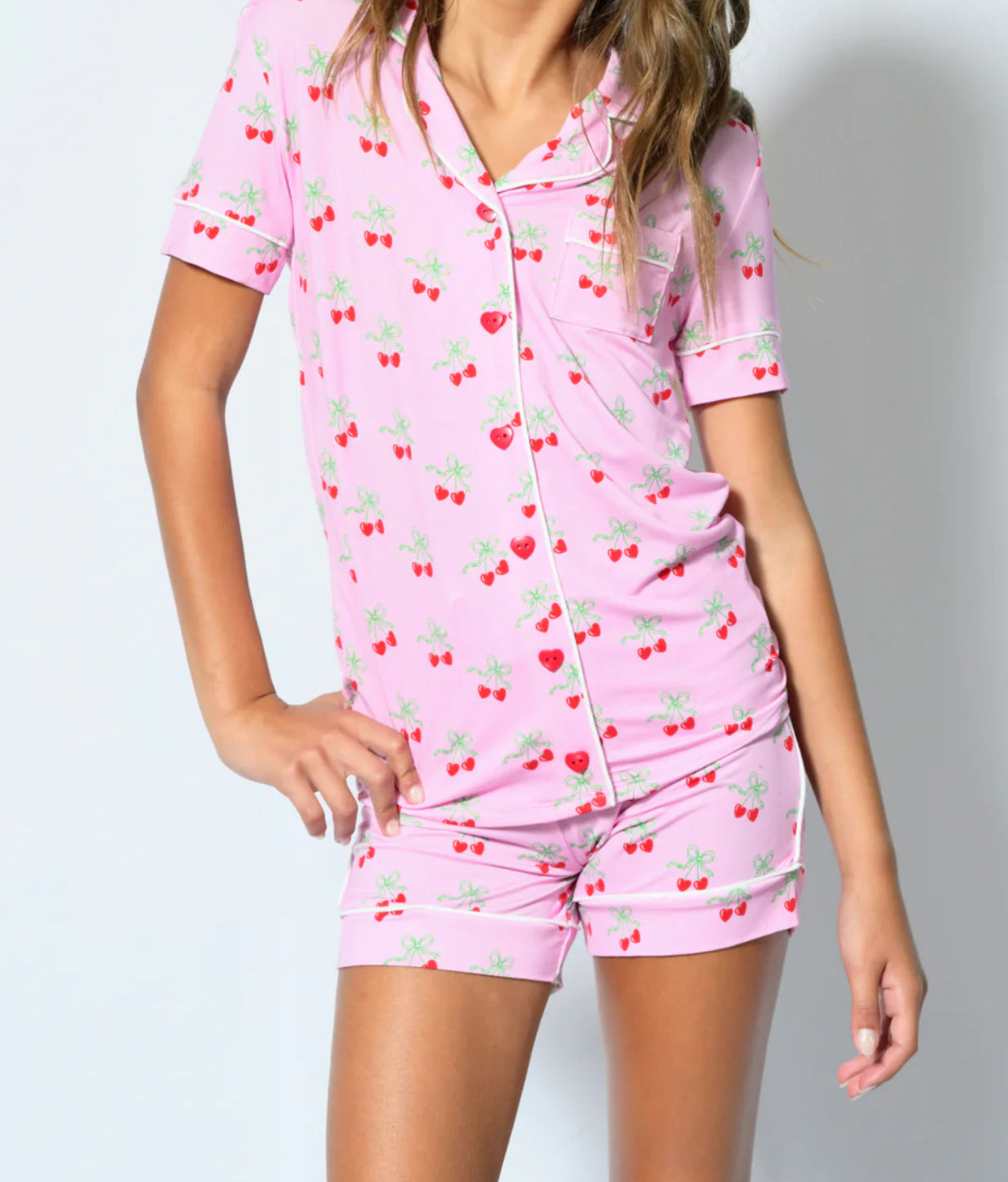Katie J - Tween (little girl) Short Sleeve & Shorts PJ Set