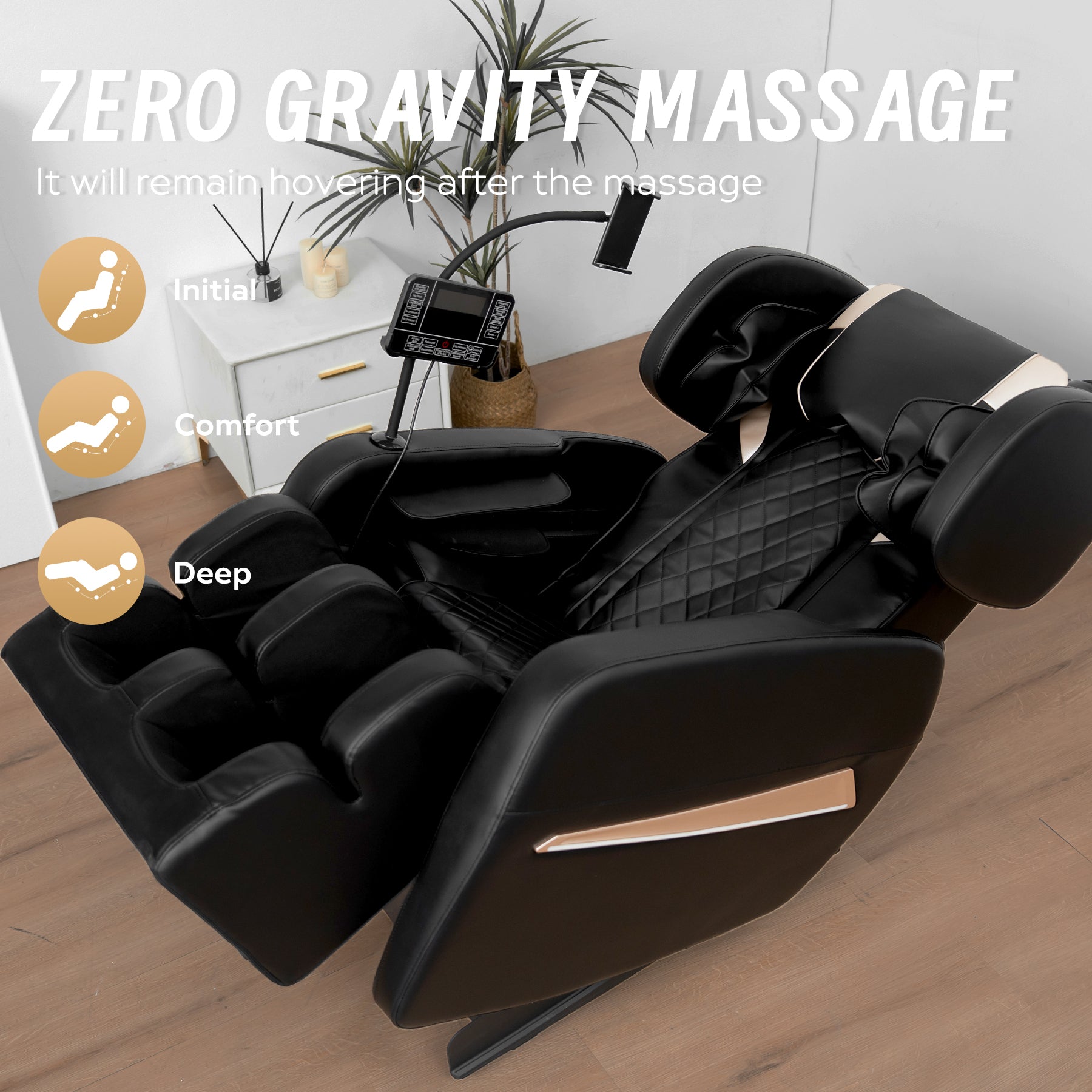 Massage Chair Recliner with Zero Gravity with Full Body Air Pressure