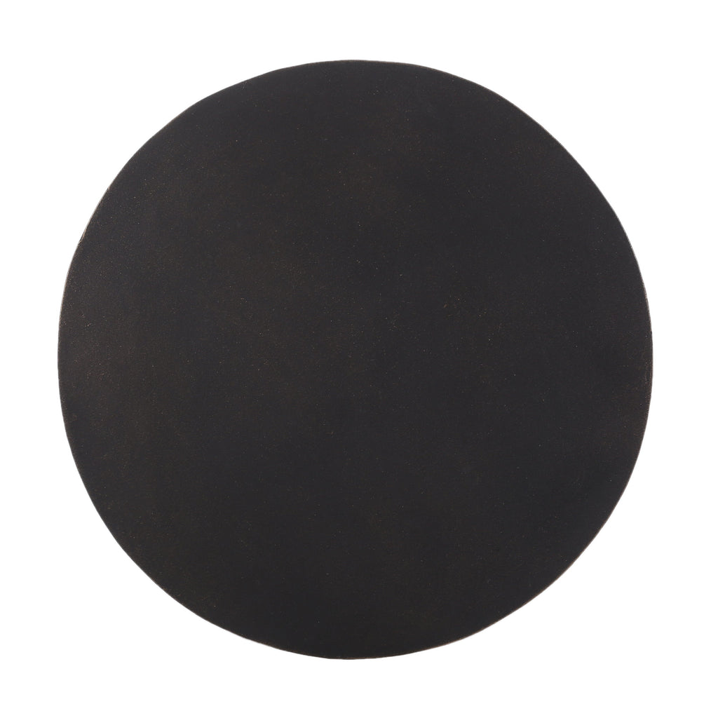 Outdoor Lightweight Concrete End Table with Half-sphere Top, Copper