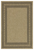 Earth GC_NTL1006 Jute/Black 5 ft. 3 in. x 7 ft. 3 in. Indoor/Outdoor Area Rug