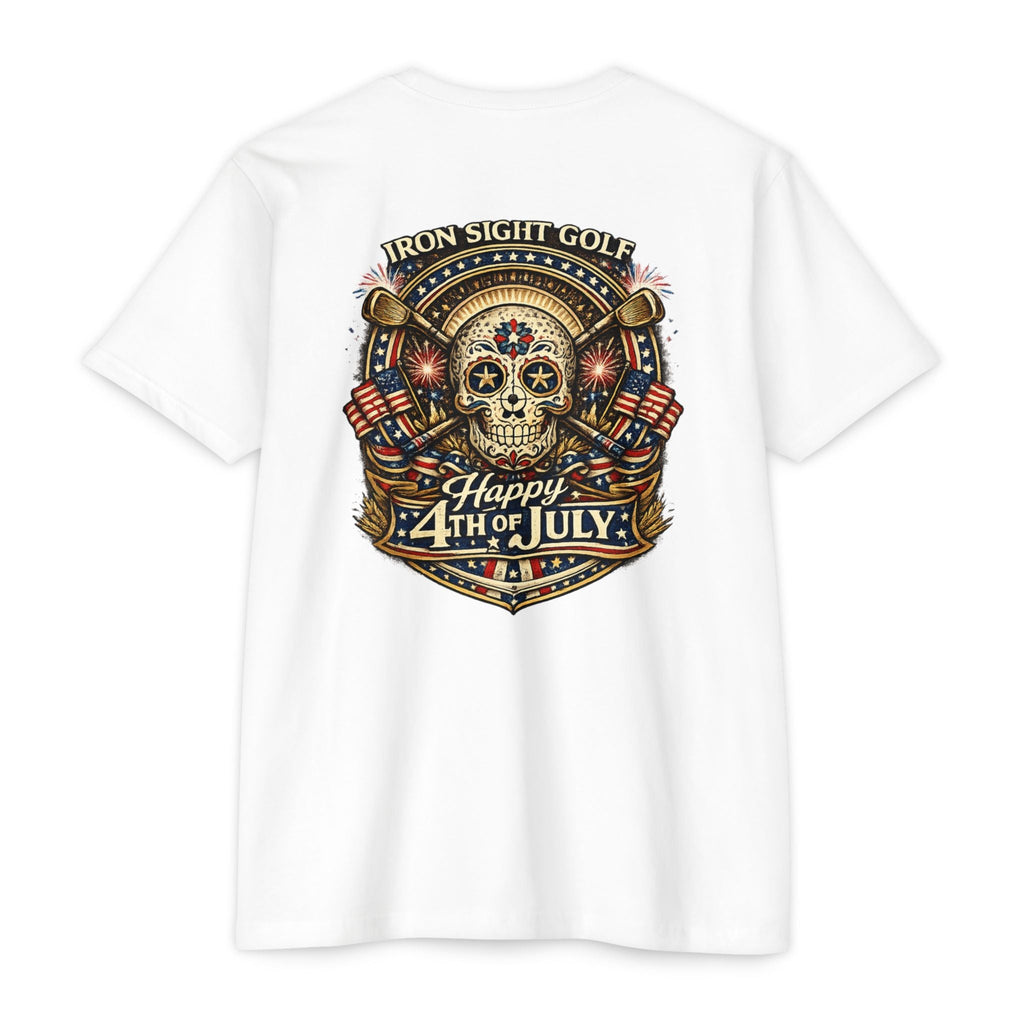 4th of July American Freedom Golf T-Shirt — Iron Sight Aztec Design