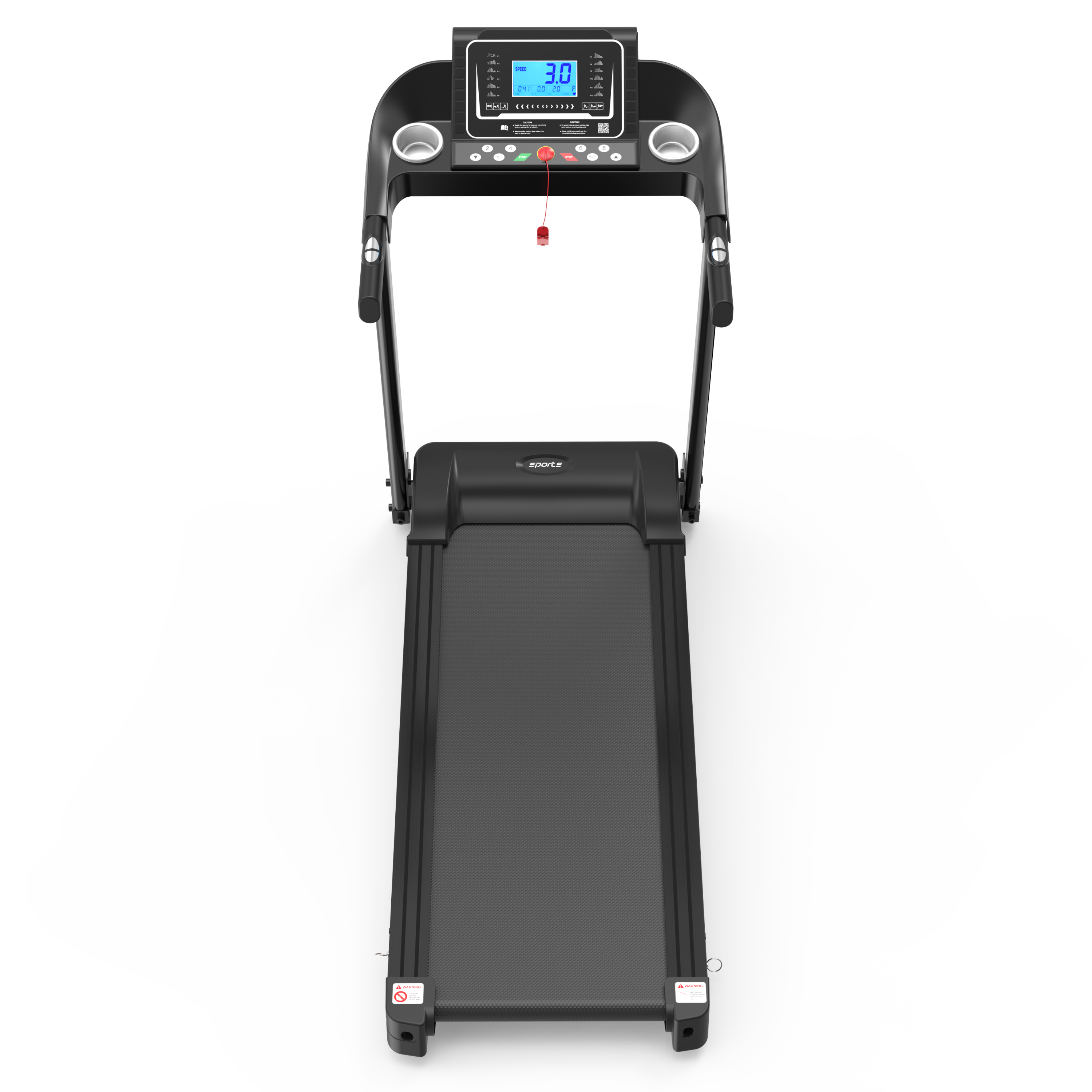 Fitshow App Home Foldable Treadmill with Incline, Folding Treadmill for Home Workout, Electric Walking Running Treadmill Machine 5' LCD Screen 250 LB Capacity Bluetooth Music
