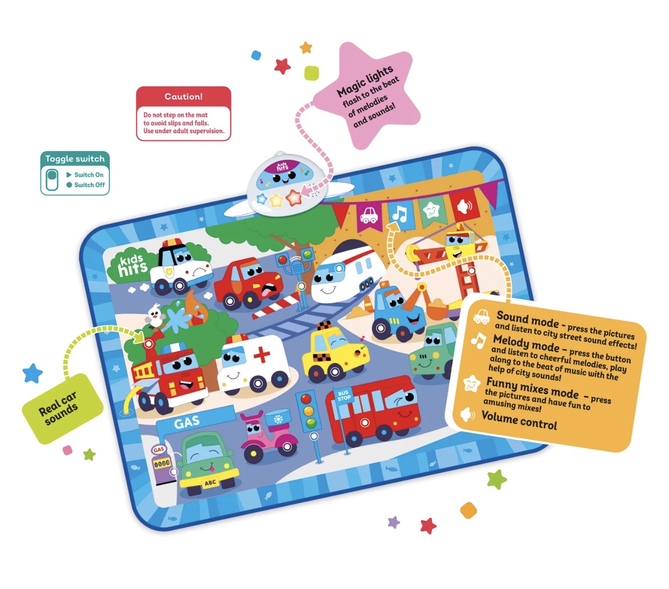 Kids Hits - Big City Rush Light and Sound Mat