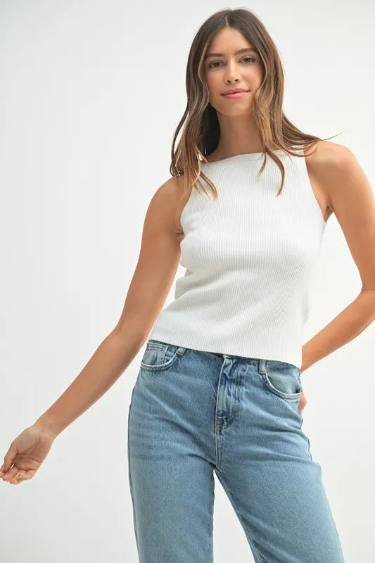 MABLE Ribbed Knit Tank