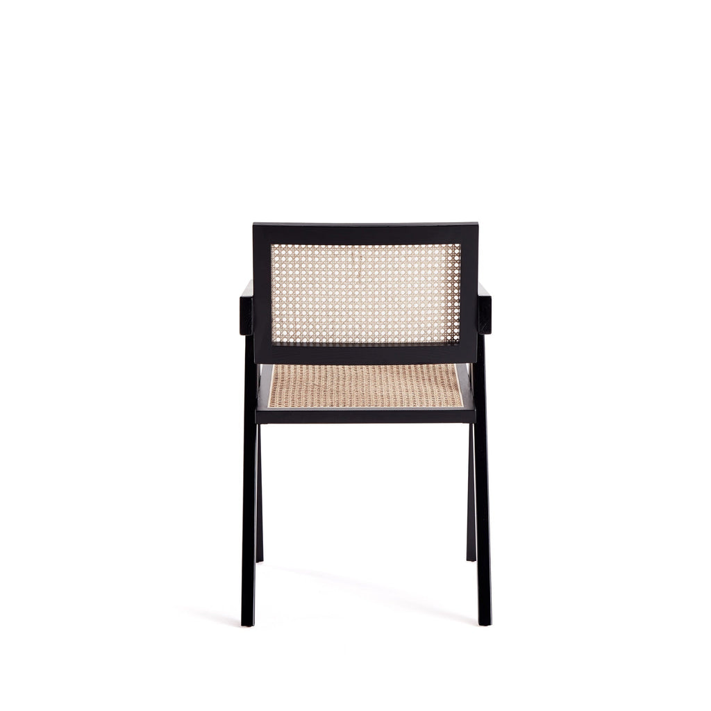 Armchair in Black and Natural