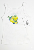 Katie J  - Tween Lemon White Tank