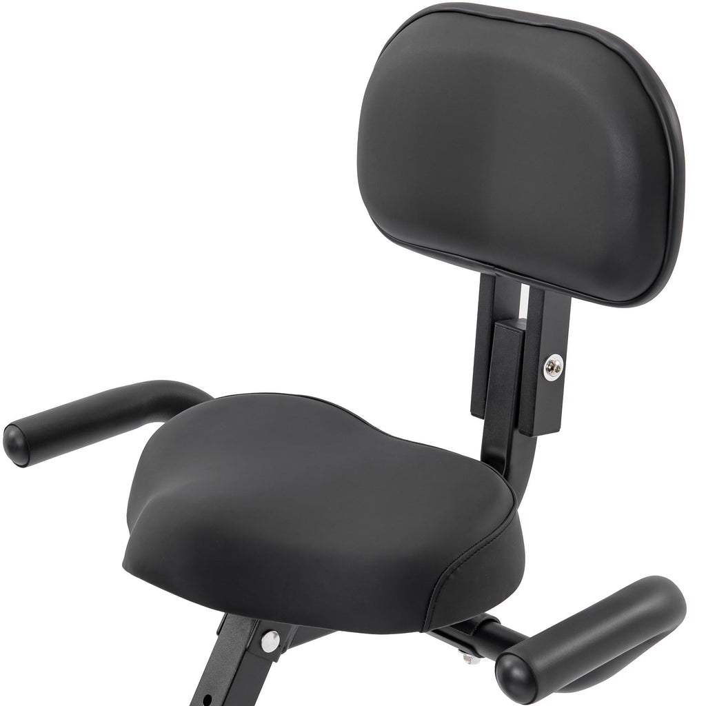 Exercise Bike,Workout Bikes for Home,Folding Stationary Bikes for Home with 16-Level Magnetic Resistance, 300LBS Capacity X-Bike Indoor Exercise Equipment with Heart Rate Sensor & LCD Monitor