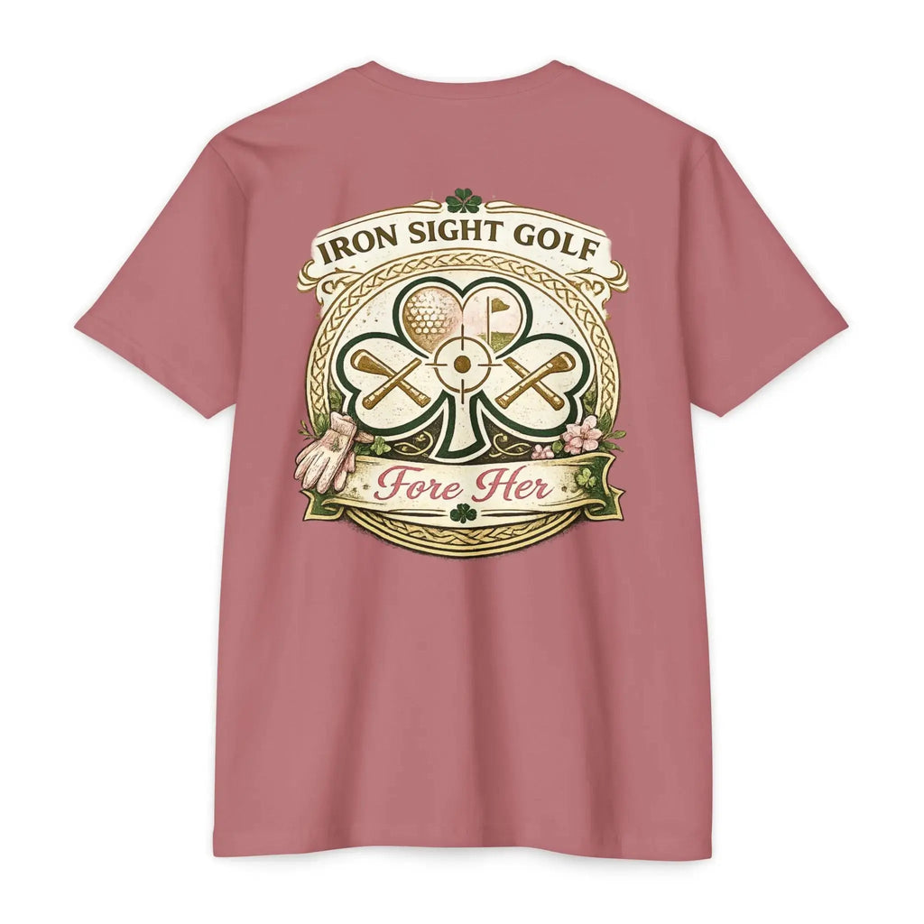 Fore Her Luck Golf Tee - Iron Sight 60/40 Next Level T-Shirt