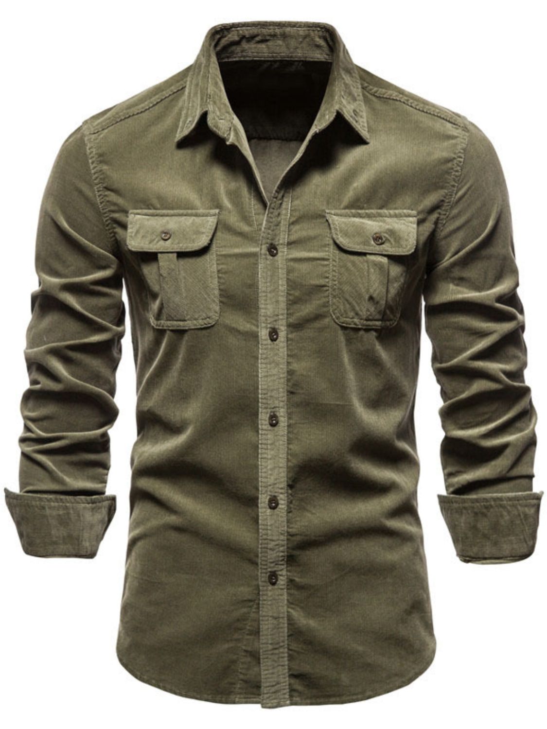 Button Down Collared Neck Shirt Plus Size