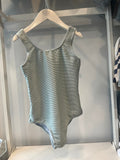 Planet Sea - Aqua Ribbed 1 Pc Swim-Suit