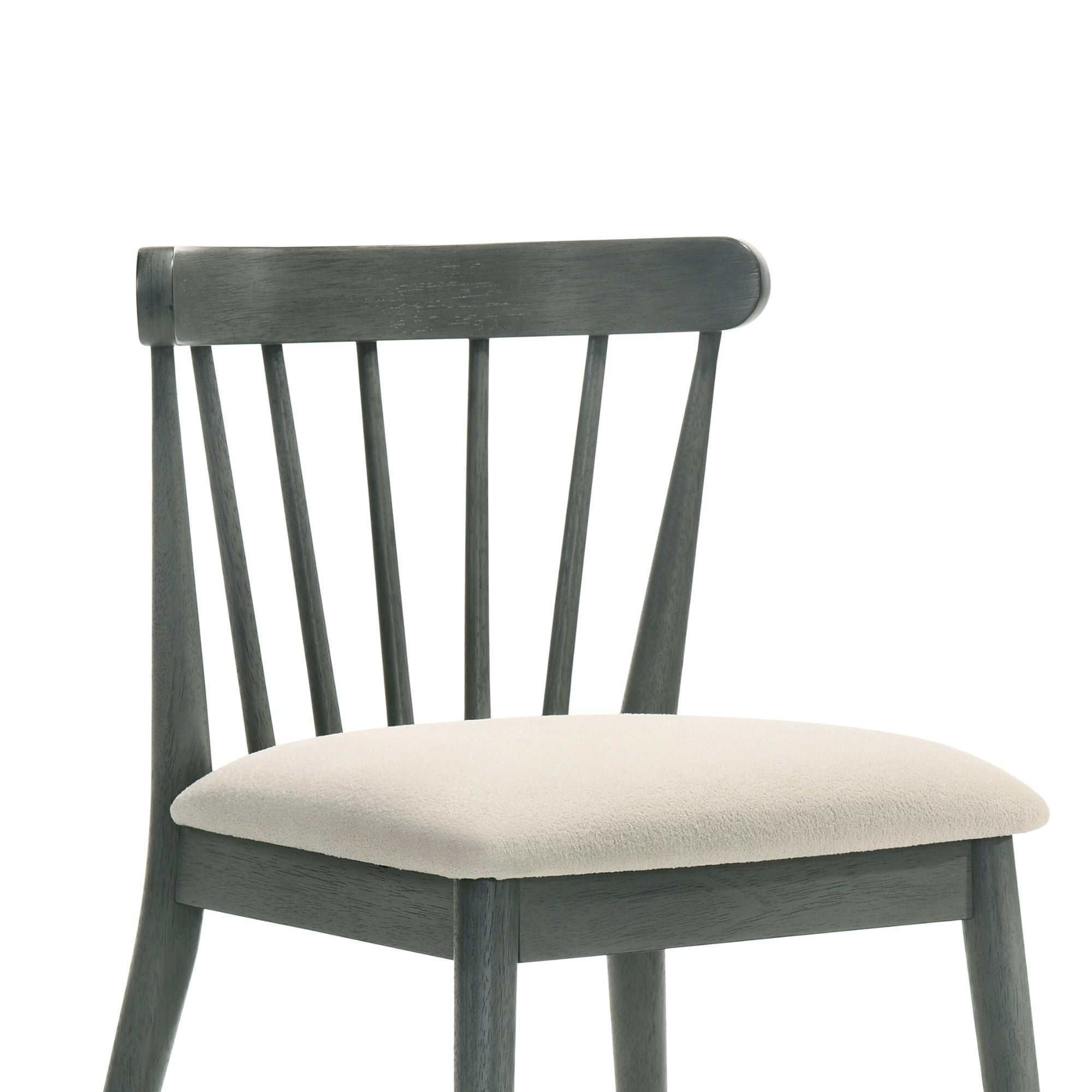 2-Piece Rustic Dining Chairs, Solid Wood Frame, Farmhouse Design, Easy Assembly
