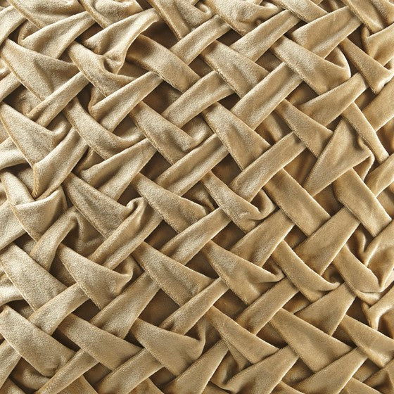 Square Decor Pillow Gold 20x20'