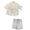 Martin Aranda - Woven White Top & Shorts