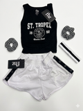 FBZ - St. Tropez Tank and Short Set, Black