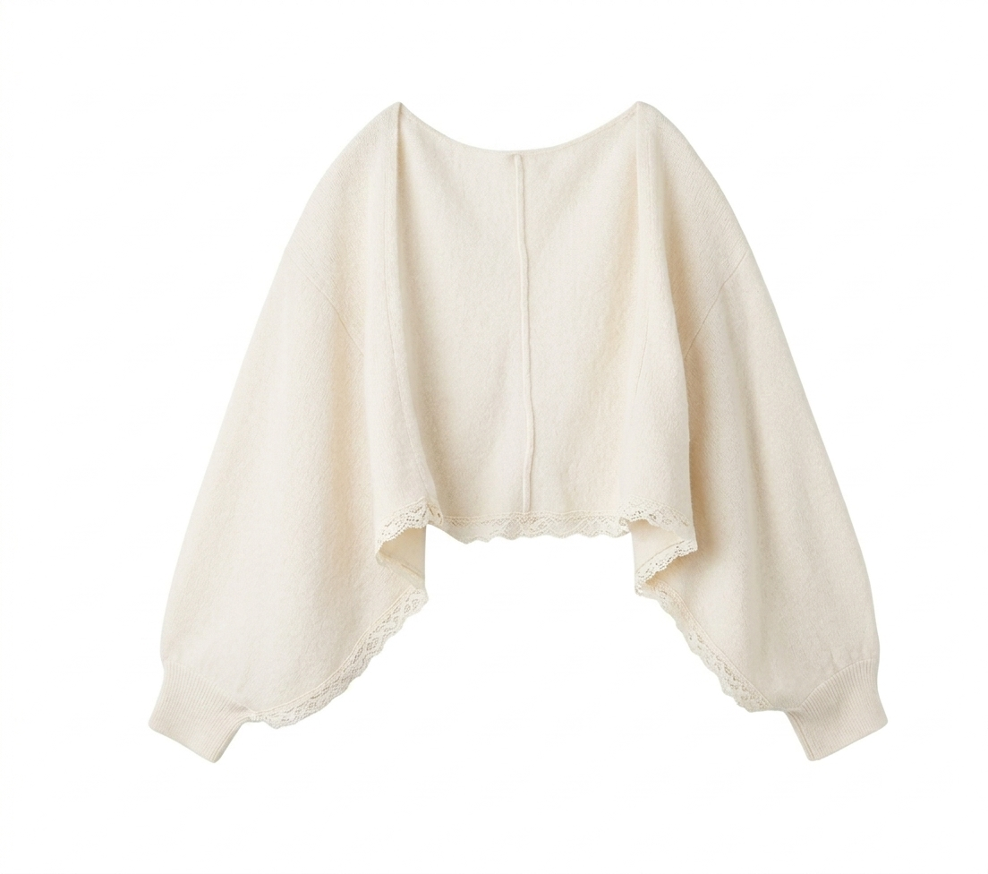 Katie J - Shay Shrug, Vintage White