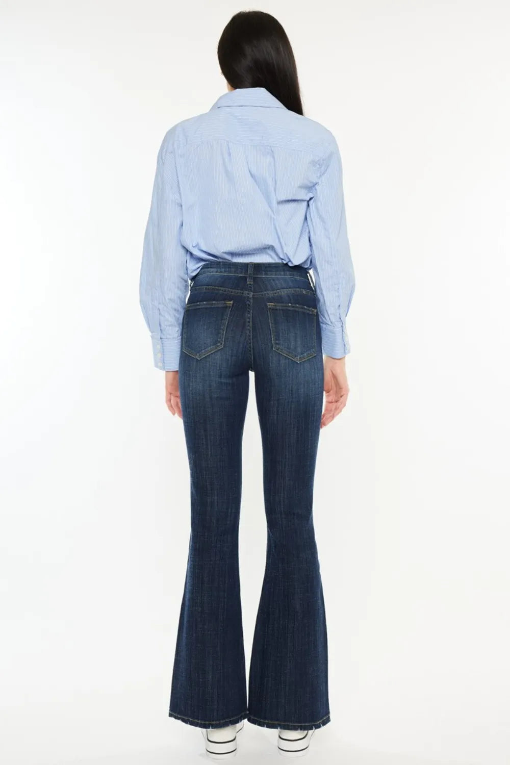 Kancan Full Size Mid Rise Flare Jeans