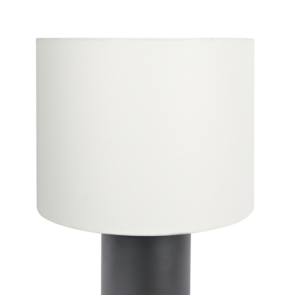 Aura Black Table Lamp with On/Off Switch Black Block Base