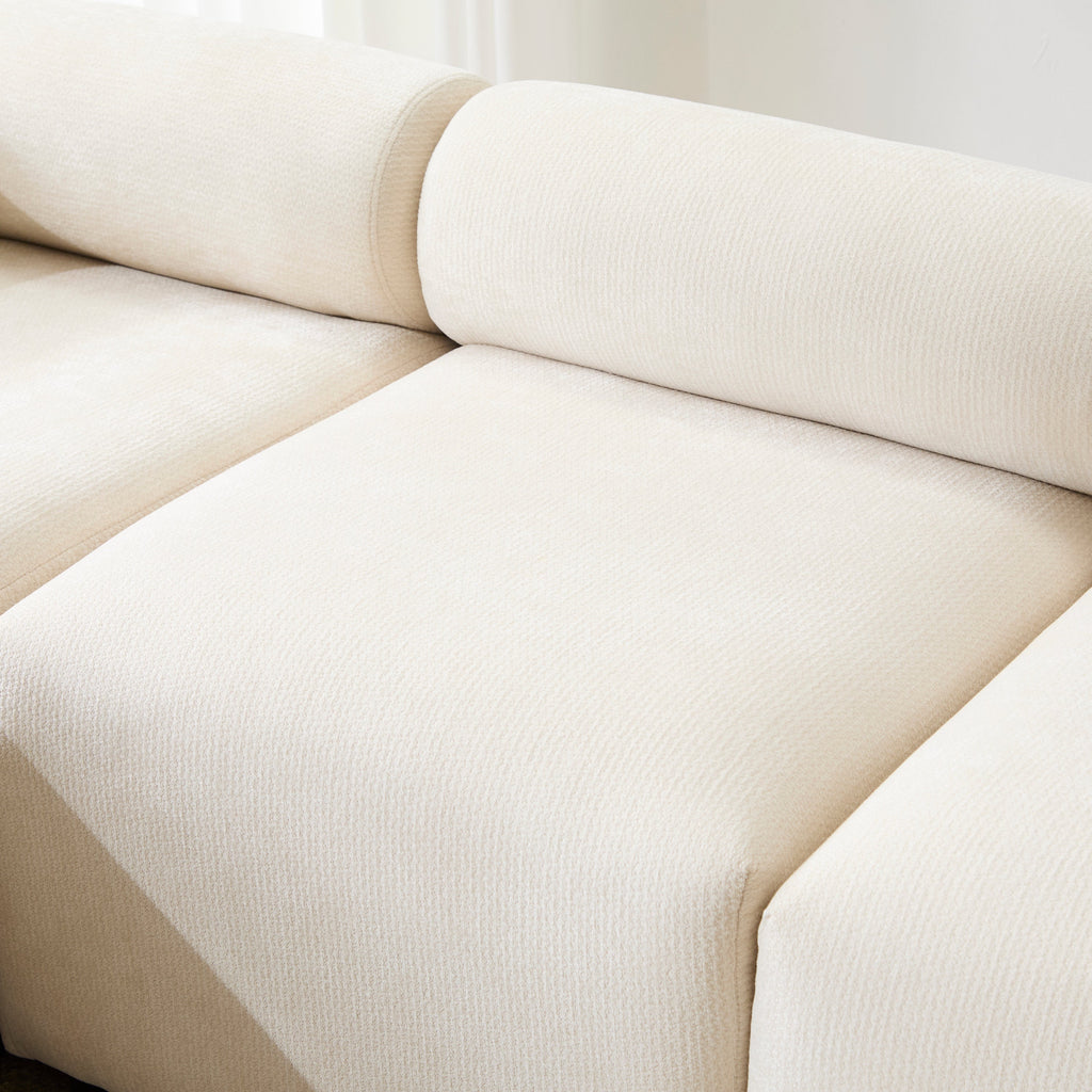 Evelyn 83 in.5-Piece V Shaped Modular Free Combination Sectional Sofa Couch for Living Rooms