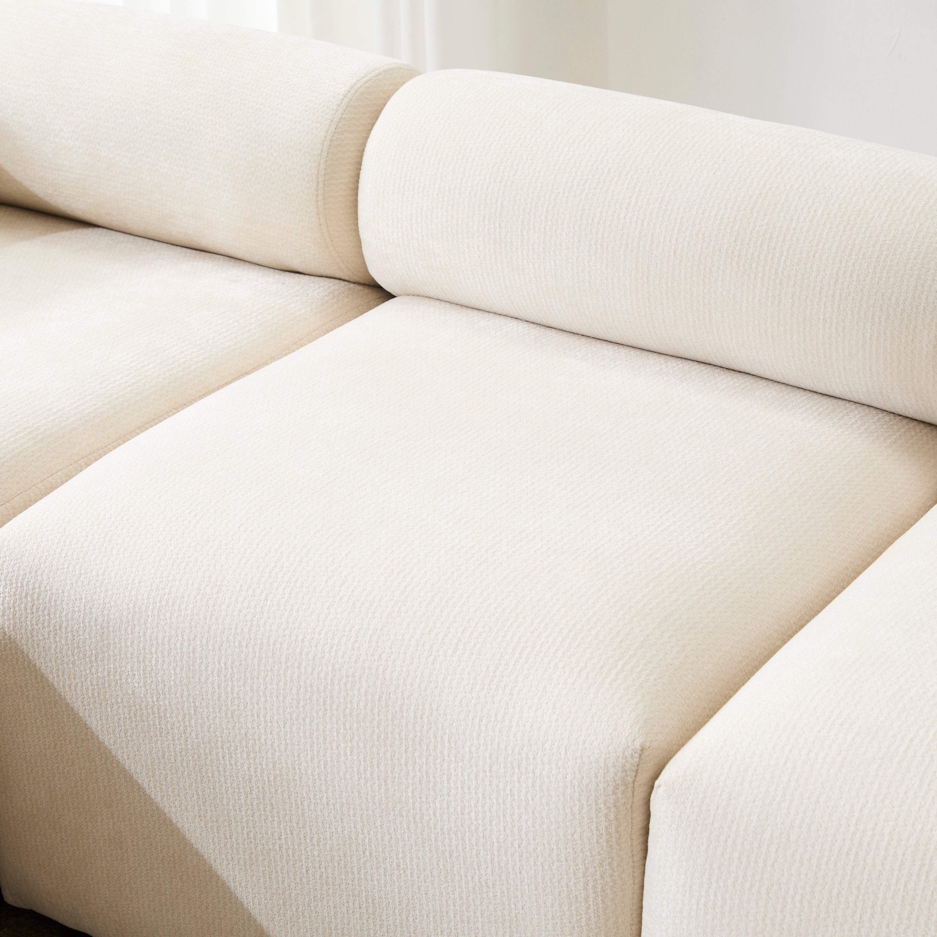 Evelyn 83 in.5-Piece V Shaped Modular Free Combination Sectional Sofa Couch for Living Rooms