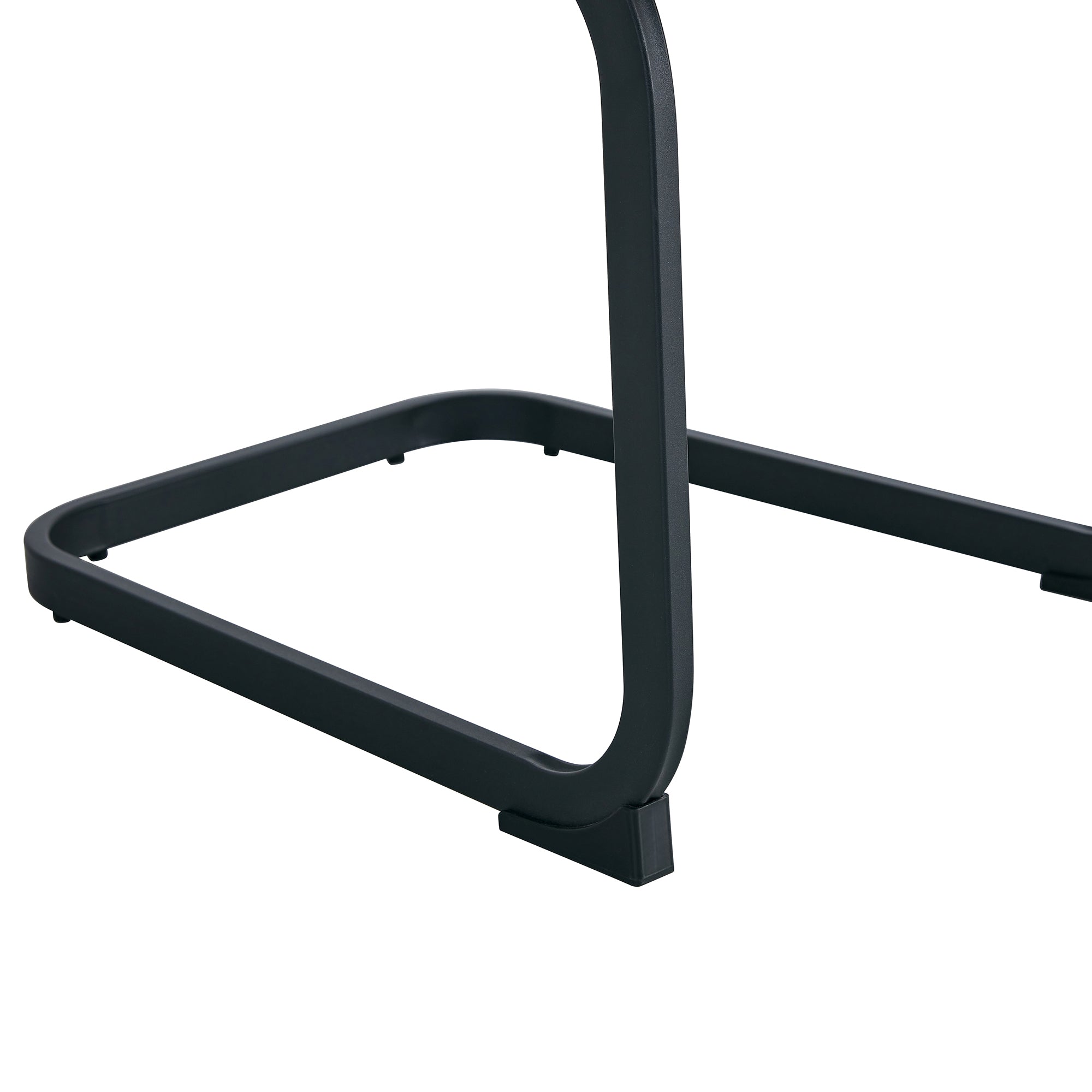 Modern Dining Chairs, Technology cloth High Back Upholstered Side Chair with C-shaped Tube Black Metal Legs for Dining Room Kitchen Vanity  Club Guest Office chair (Set of 4)Brown 1162