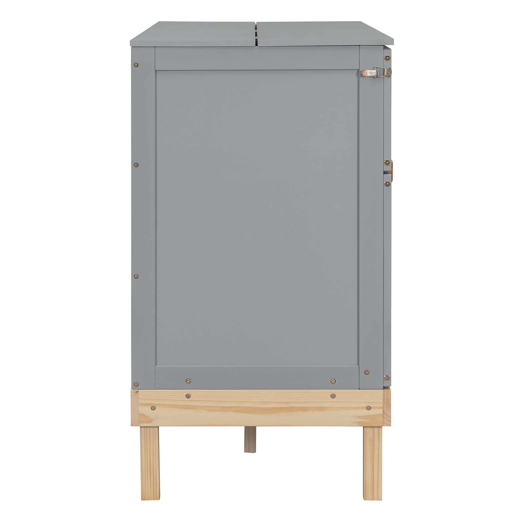 Queen Size Murphy Bed, Gray